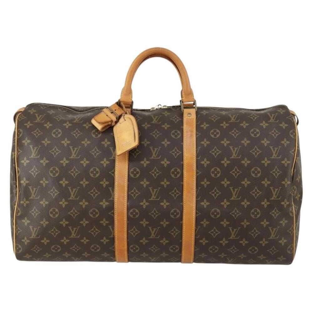 LOUIS VUITTON Monogram Keepall 55 Boston Bag M41424 LV Auth 156198 - Picture 13 of 16